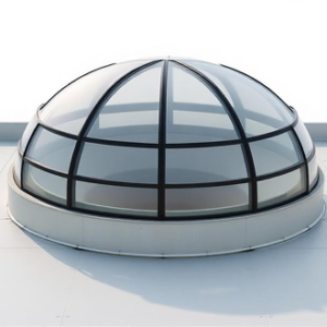 Lichtkuppel mit Aufsatzkranz rund