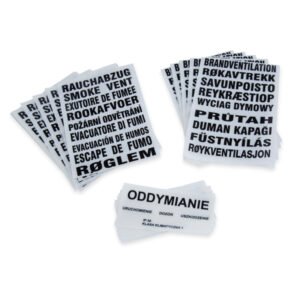 Ersatzlabels "Rauchabzug" WSK 402